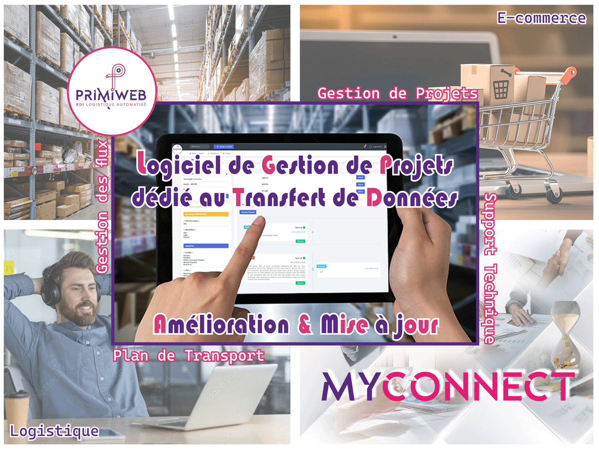 Grande nouvelle pour les professionnels de la logistique . MyConnect évolue, prenez le contrôle de vos flux de données ! ‍