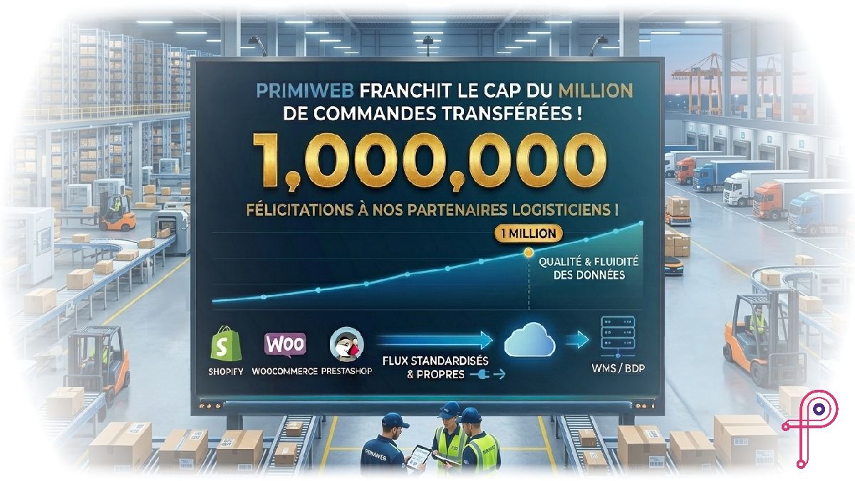 Primiweb franchit le cap du million de commandes transférées dès le mois de mai !